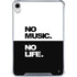 No Music No Life iPad 11th Gen (2025) Clear Case