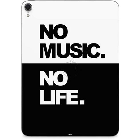 No Music No Life Apple iPad Pro Skin