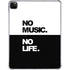 No Music No Life iPad Pro 11in (2024) Clear Case