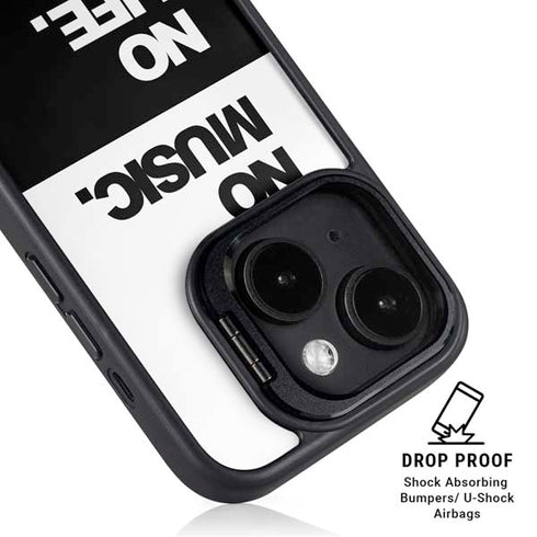 No Music No Life iPhone 14 Kickstand Case