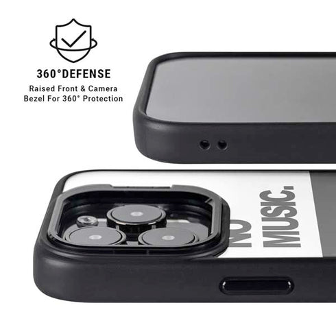 No Music No Life iPhone 14 Pro Max Kickstand Case