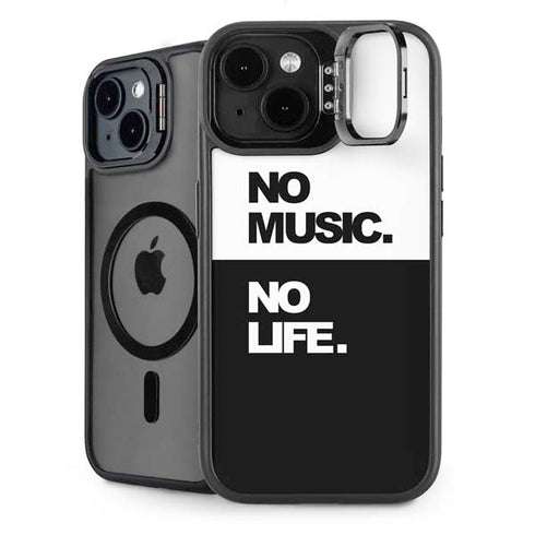 No Music No Life iPhone 15 Kickstand Case