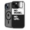 No Music No Life iPhone 15 Plus Kickstand Case