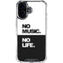 No Music No Life iPhone 16 Clear Case