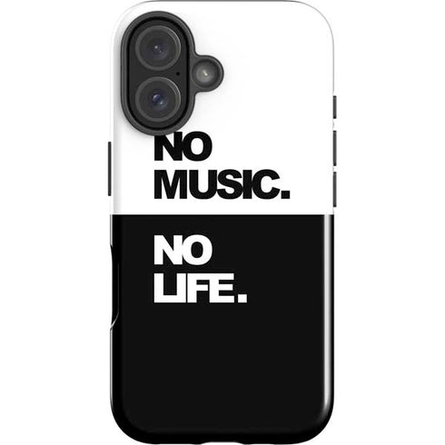 No Music No Life iPhone 16 Plus Impact Case