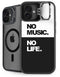 No Music No Life iPhone 16 Plus Kickstand Case