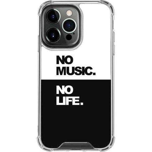 No Music No Life iPhone 16 Pro Clear Case