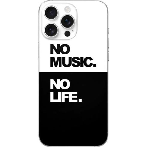 No Music No Life iPhone 16 Pro Max Skin