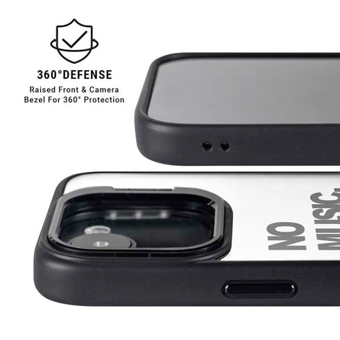 No Music No Life iPhone 16e Kickstand Case