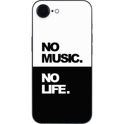 No Music No Life iPhone 16e Skin