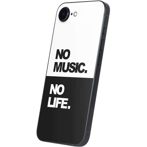 No Music No Life iPhone 16e Skin