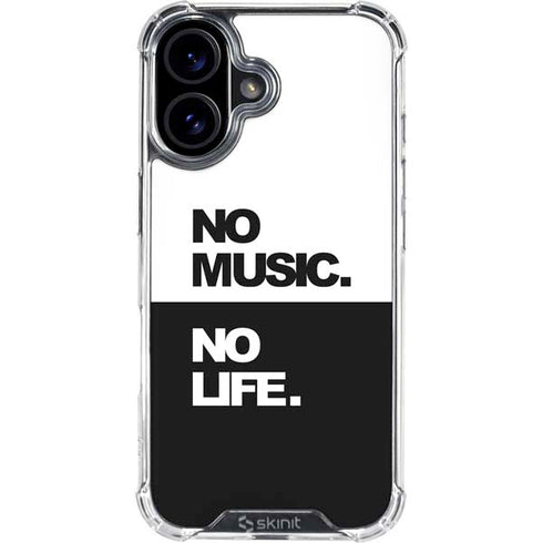 No Music No Life iPhone 17 Clear Case