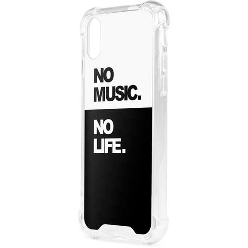 No Music No Life iPhone XS Clear Case