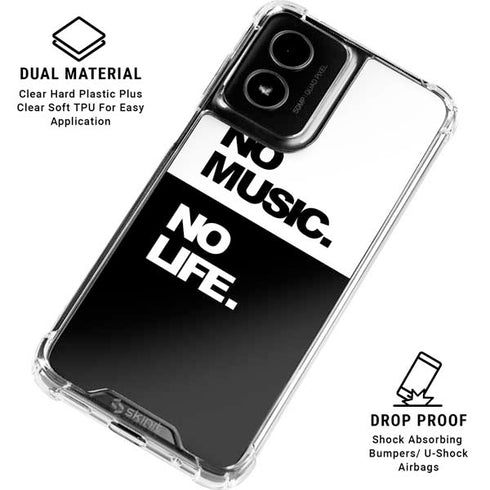 No Music No Life Moto G Power 5G (2024) Clear Case