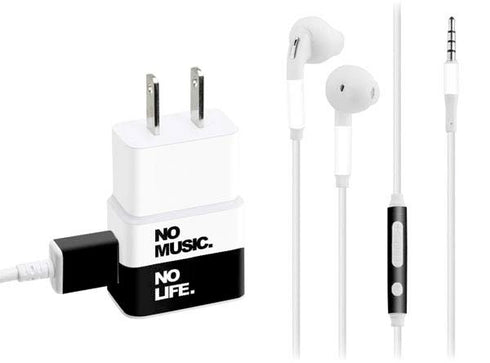No Music No Life Phone Charger Skin