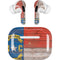 North Carolina Flag Dark Wood AirPods Skins