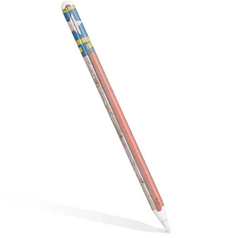 North Carolina Flag Dark Wood Apple Pencil (2nd Gen 2019) Skin