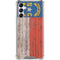 North Carolina Flag Dark Wood Gabb Phone 4 Clear Case