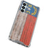 North Carolina Flag Dark Wood Galaxy A16 5G Clear Case