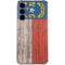 North Carolina Flag Dark Wood Galaxy A35 5G Clear Case