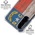 North Carolina Flag Dark Wood Galaxy A36 5G Clear Case