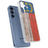 North Carolina Flag Dark Wood Galaxy A55 5G Clear Case
