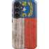 North Carolina Flag Dark Wood Galaxy S25 Impact Case