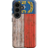North Carolina Flag Dark Wood Galaxy S26 Impact Case
