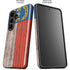 North Carolina Flag Dark Wood Galaxy S26 Plus Impact Case