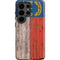 North Carolina Flag Dark Wood Galaxy S26 Ultra Impact Case