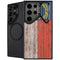 North Carolina Flag Dark Wood Galaxy S26 Ultra Kickstand Case