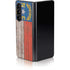 North Carolina Flag Dark Wood Galaxy Z Fold5 5G Skin