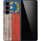 North Carolina Flag Dark Wood Galaxy Z Fold5 5G Skin