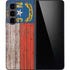 North Carolina Flag Dark Wood Galaxy Z Fold5 5G Skin