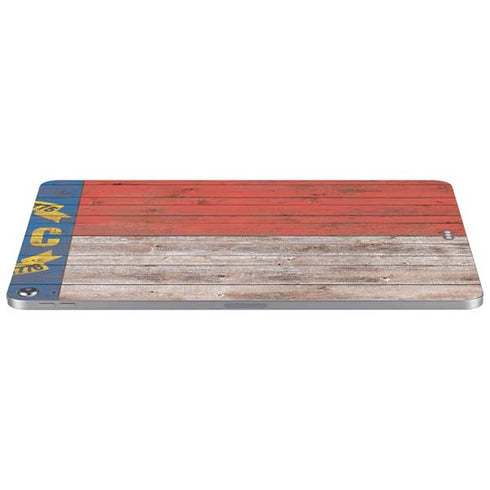 North Carolina Flag Dark Wood Apple iPad Air Skin
