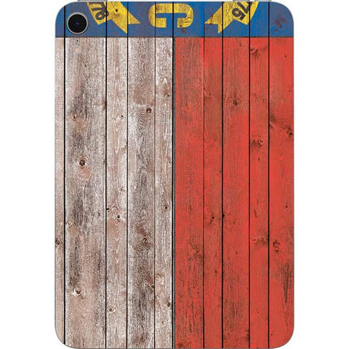 North Carolina Flag Dark Wood Apple iPad Mini Skin