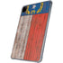 North Carolina Flag Dark Wood iPad Pro 11in (2024) Clear Case