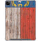 North Carolina Flag Dark Wood iPad Cases