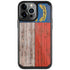North Carolina Flag Dark Wood iPhone Cases