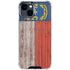 North Carolina Flag Dark Wood iPhone 15 Clear Case