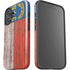 North Carolina Flag Dark Wood iPhone 16 Impact Case