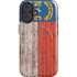 North Carolina Flag Dark Wood iPhone 16 Plus Magsafe Impact Case