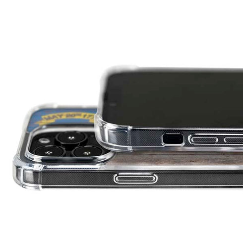 North Carolina Flag Dark Wood iPhone 16 Pro MagSafe Case