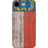North Carolina Flag Dark Wood iPhone 16e Skin