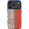 North Carolina Flag Dark Wood iPhone 18 Pro Impact Case