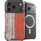 North Carolina Flag Dark Wood iPhone 18 Pro MagSafe Case