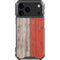 North Carolina Flag Dark Wood iPhone 18 Pro Max Clear Case