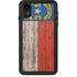 North Carolina Flag Dark Wood iPhone Cases