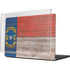 North Carolina Flag Dark Wood MacBook Pro 14in (2021-24) Case plus Skin