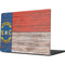 North Carolina Flag Dark Wood Apple MacBook Pro 14-inch Skin